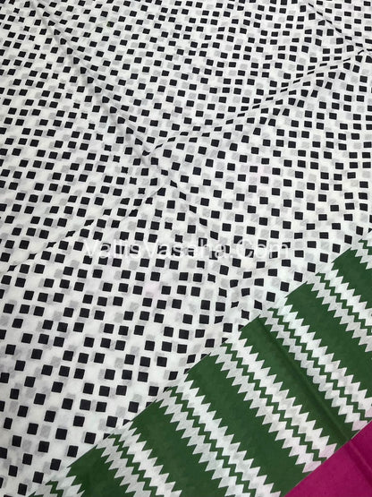 Pure Soft Mul Mul Cotton Sarees - Hand Block Prints - VVMMC008
