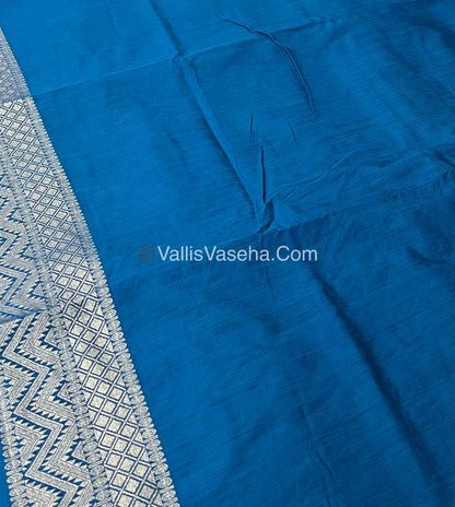 Banarasi - Heritage Silk - Semi Kathan Silk - Ramar Blue Shade - VVBHS005
