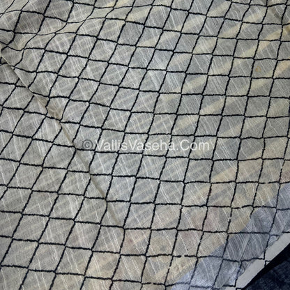 Linen Mixed Cotton Saree |VVLMP001