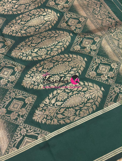 Semi Soft Silk  - Green Shade - VVSSS040