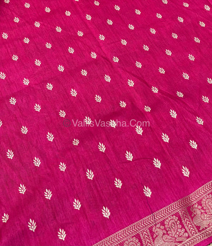 Casual Wear - Fancy Viscose Mulberry Silk  - Dark Pink Shade - VVFMS001