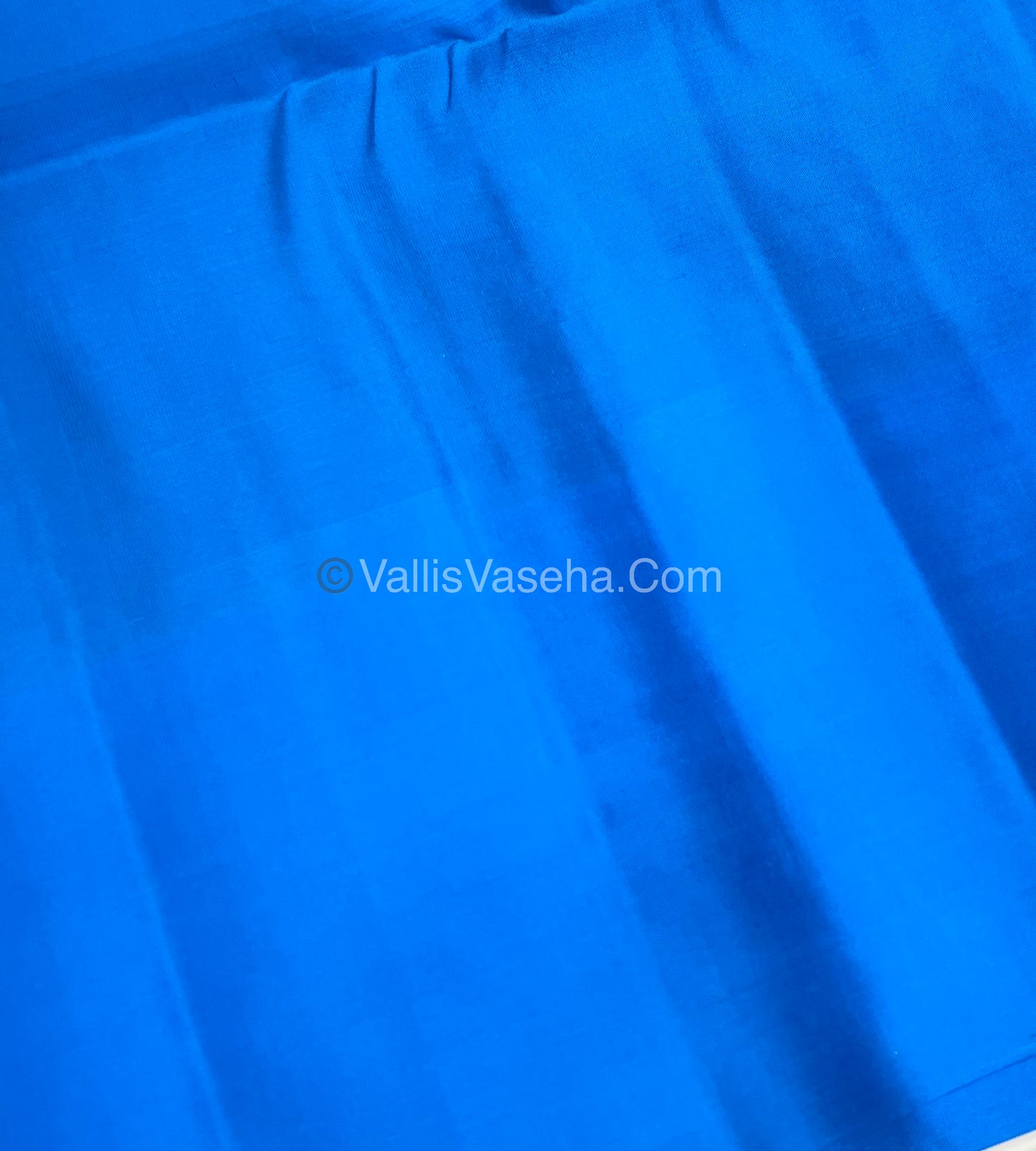 Pure Soft Silk Saree - Green With Blue Shade - VVPSS063