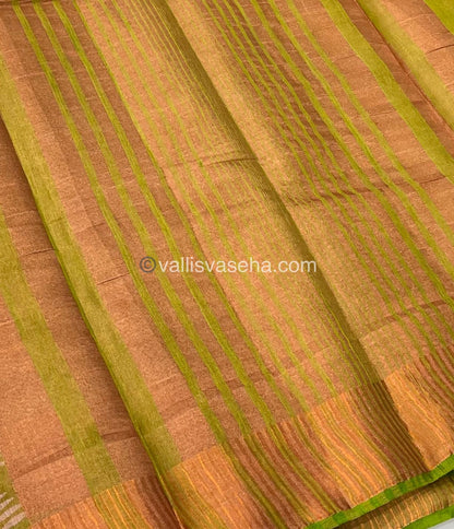 Semi Tussar Silk - Green Shade - VVSTS001