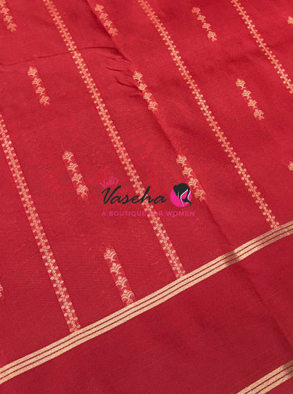 Semi Soft Silk  - Red Shade - VVSSS040