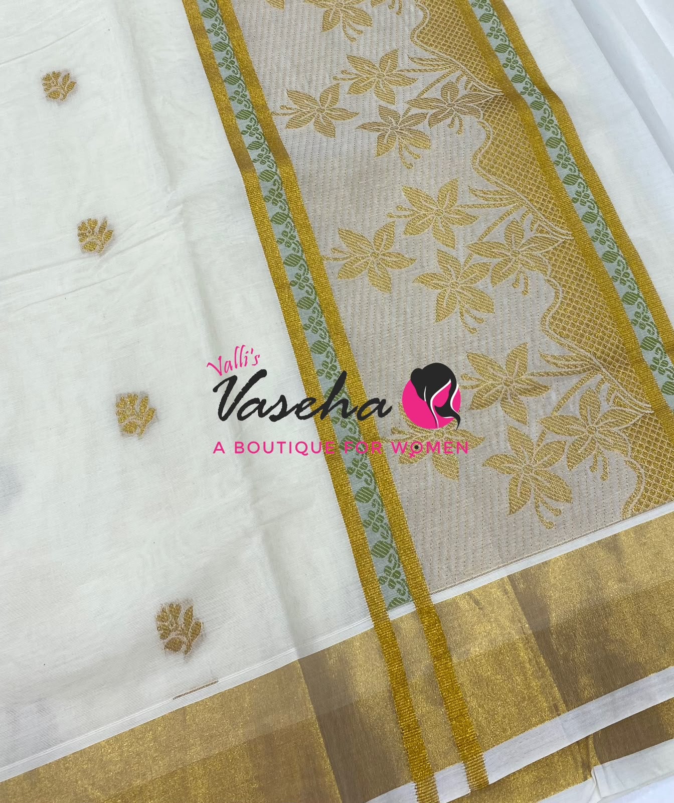 Kerala Cotton Saree - VVKCS031