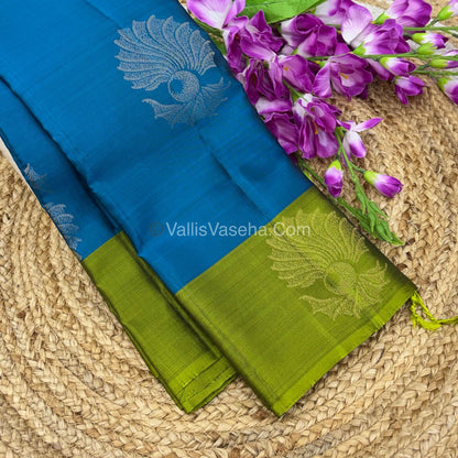 Half Mix - Pure Soft Silk Saree - VVPSS054