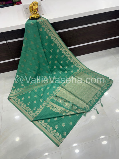 Banarasi - Heritage Silk - Semi Kathan Silk -   Pastel Green Shade - VVBHS008