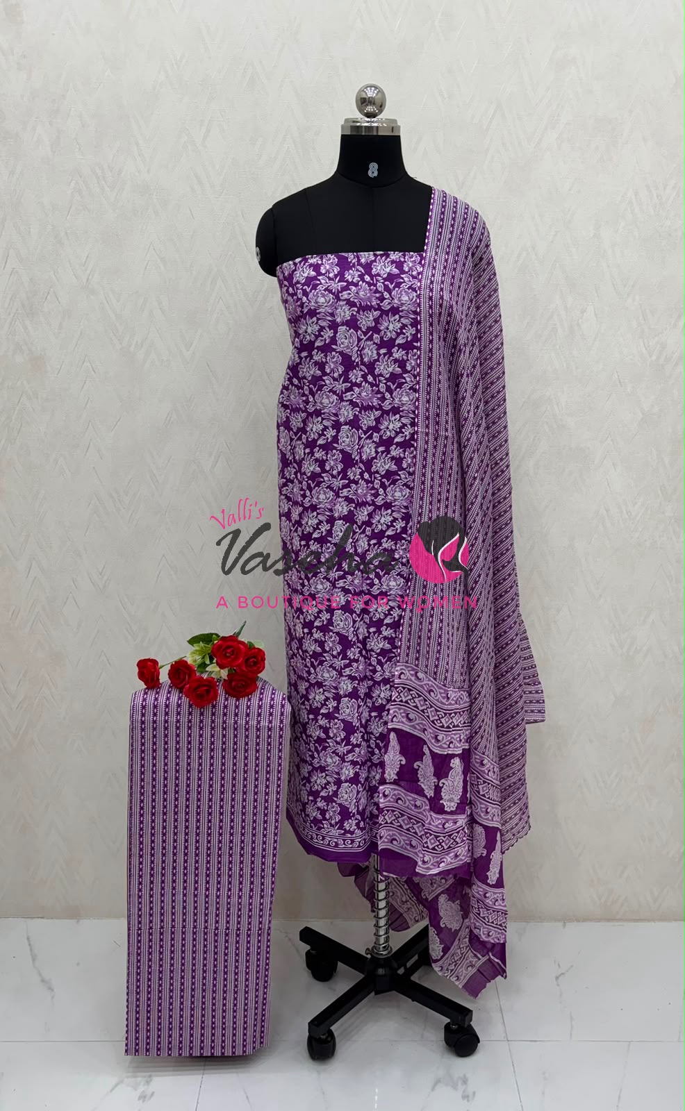 Pure Mul Mul Cotton | Unstitched Material | VVUSM065