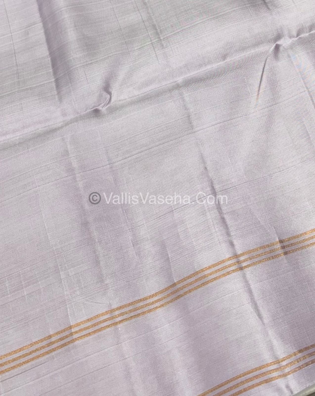 Pure Soft Silk Saree - Kolam Design Pink & Cream Shade - VVPSS074