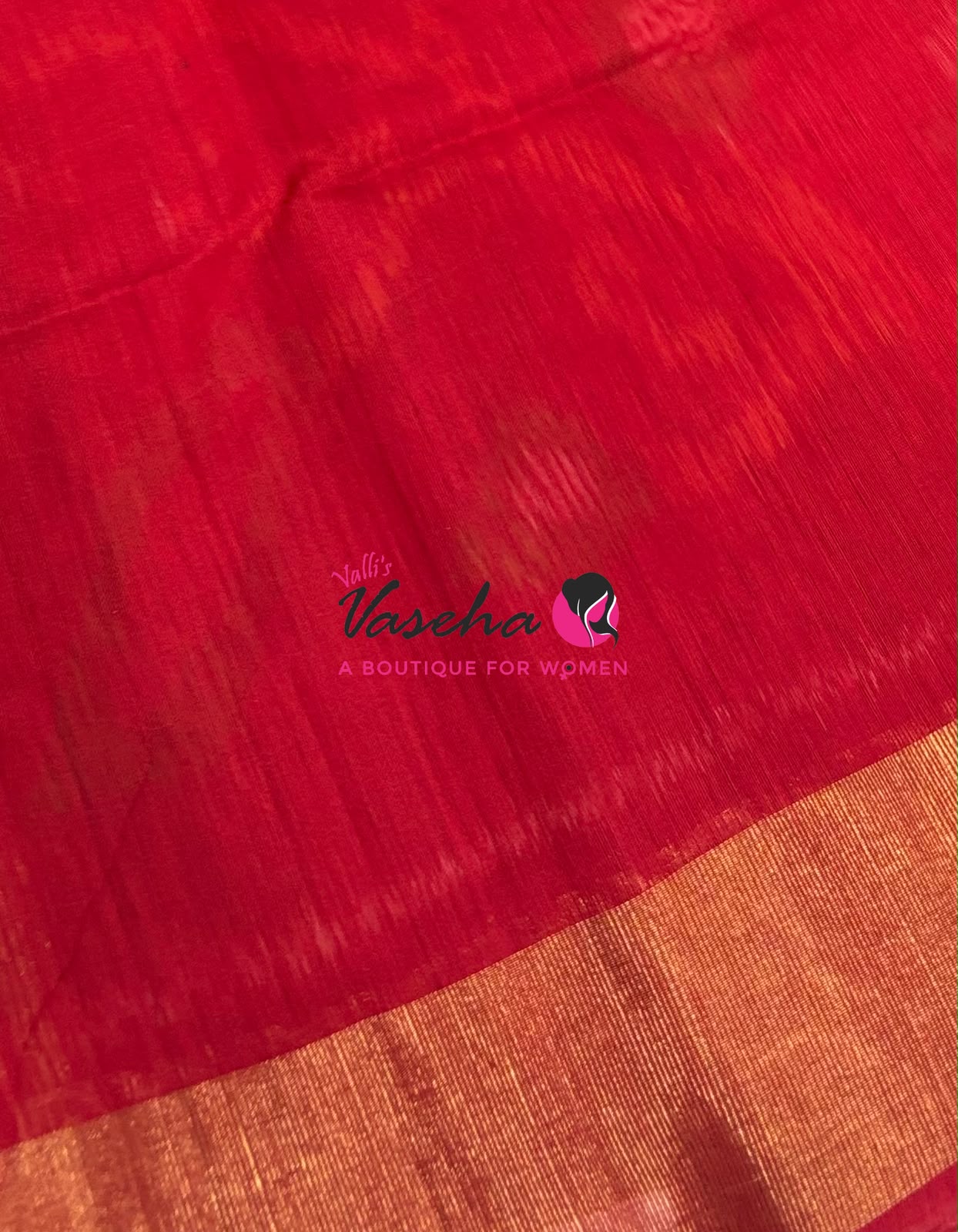 Pochampally Silk Cotton Saree - Ramar Blue & Red Shade - VVPPS001