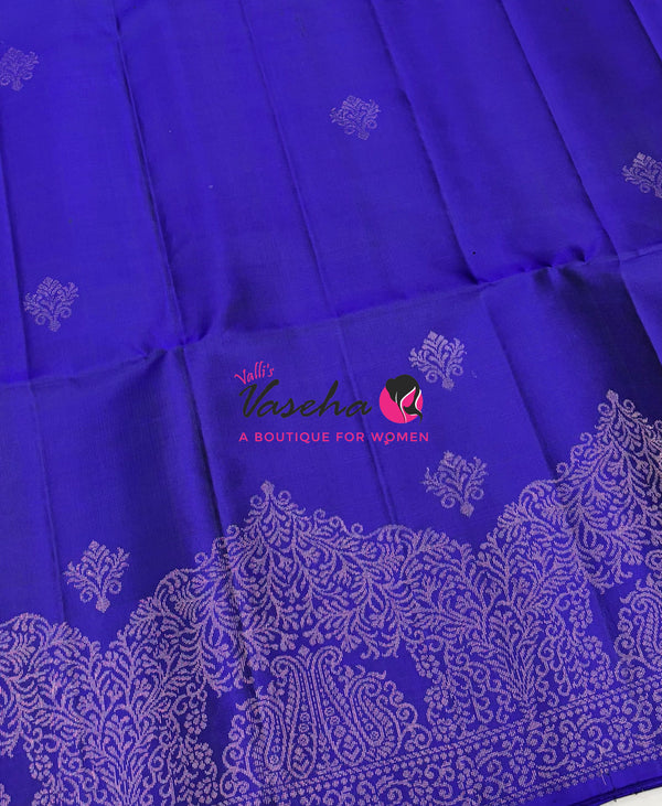 Pure Soft Silk Saree  - Blue Shade - VVPSS130