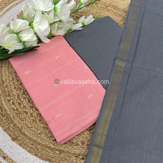 Salwar Material - Pure Cotton - Jacquard Design Set  - VVJSM001