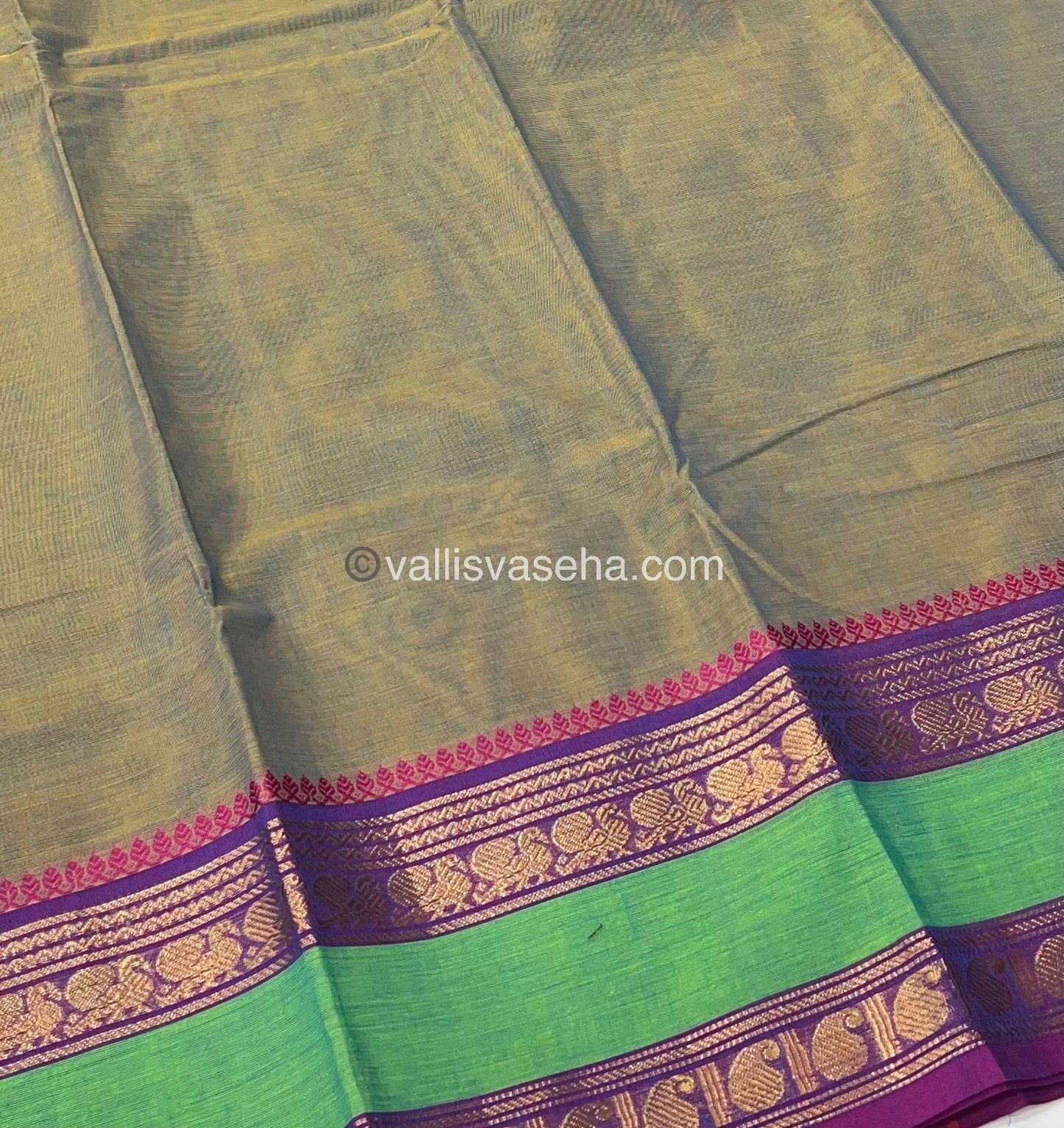 Kanchi Cotton Saree - VVKCS009