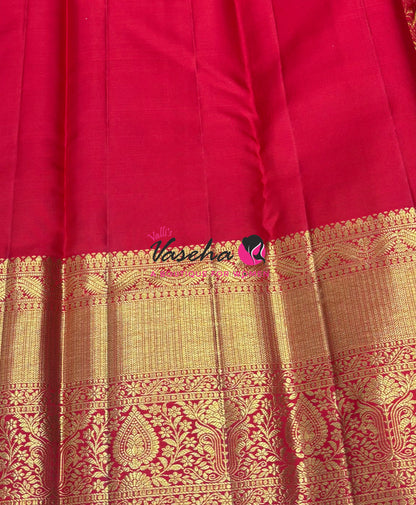 Pure Bridal Kanchipuram Silk Saree - Red Shade - VVPS092
