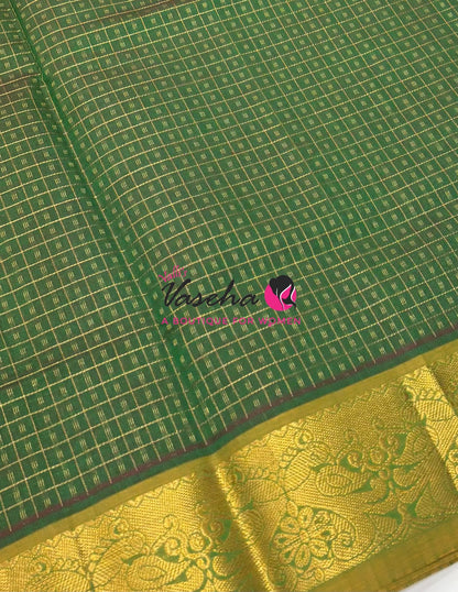 Semi Silk Cotton Saree | Lakshadeepam |VVSSC009