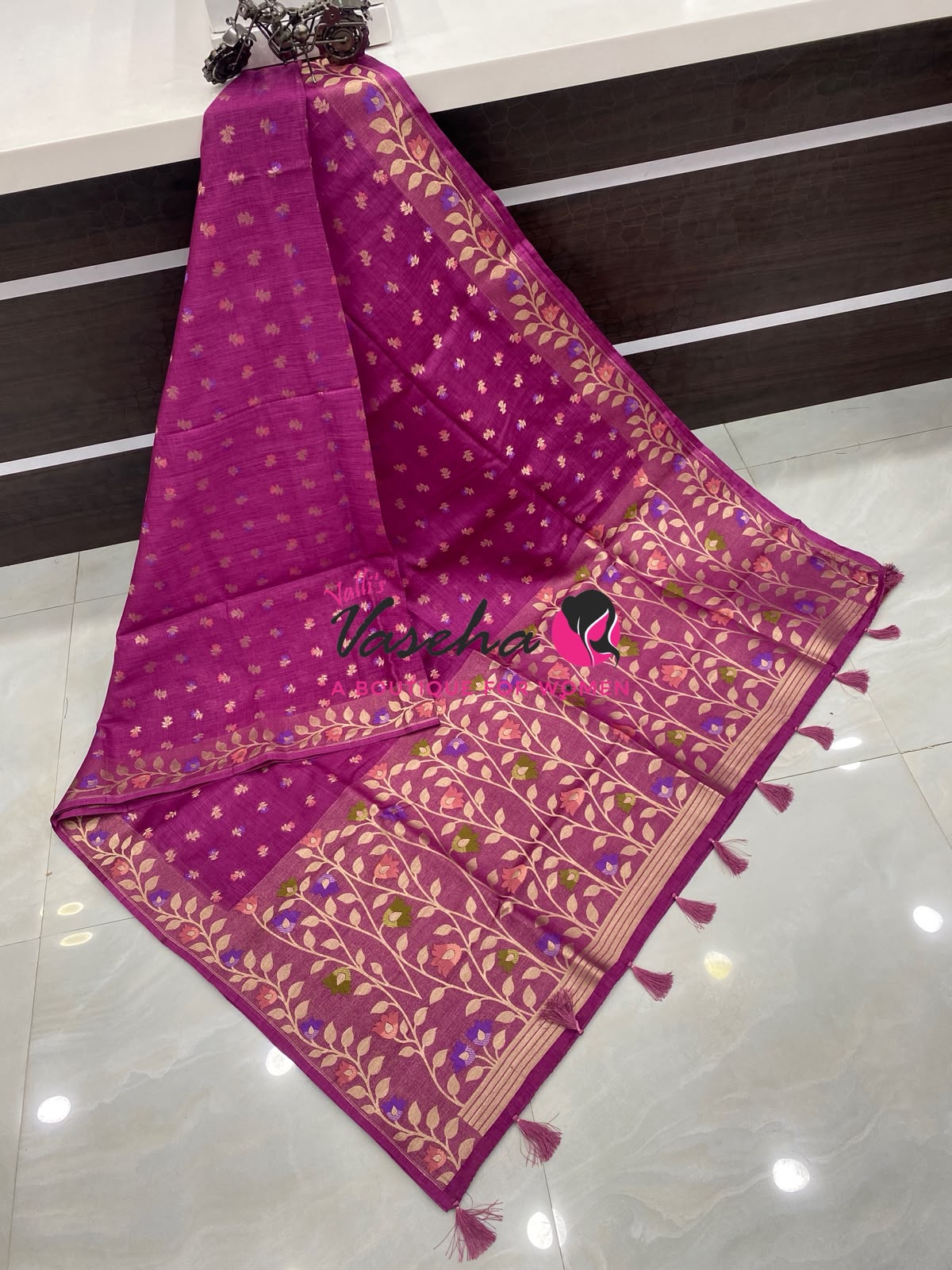 Banarasi - Heritage Meenakari Silk - Light Pink Shade - VVBHS012