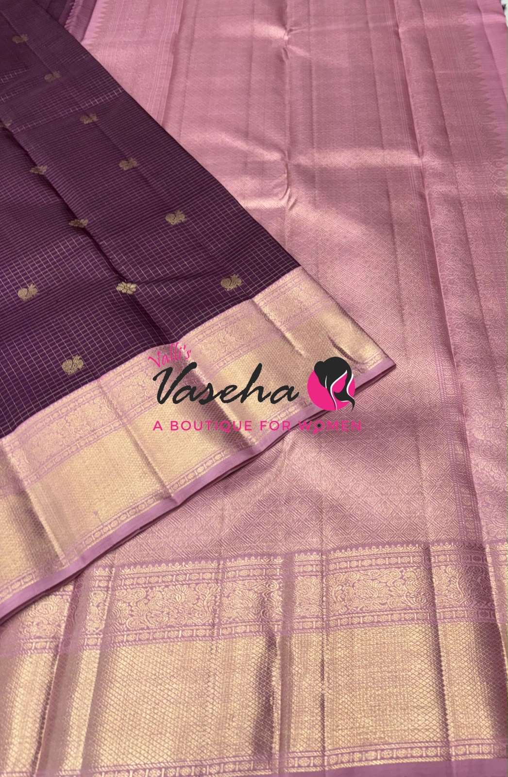 Pure Kanchipuram Silk Saree - Red Shade - VVPS051