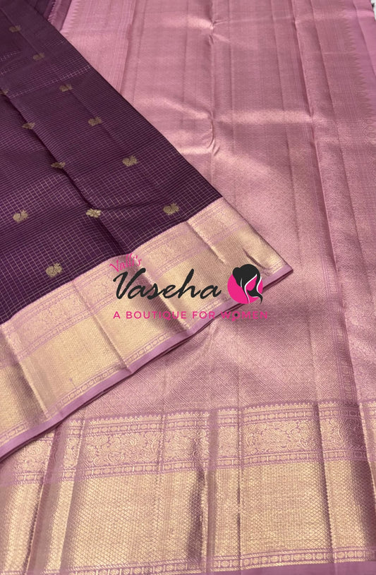 Pure Kanchipuram Silk Saree - Red Shade - VVPS051