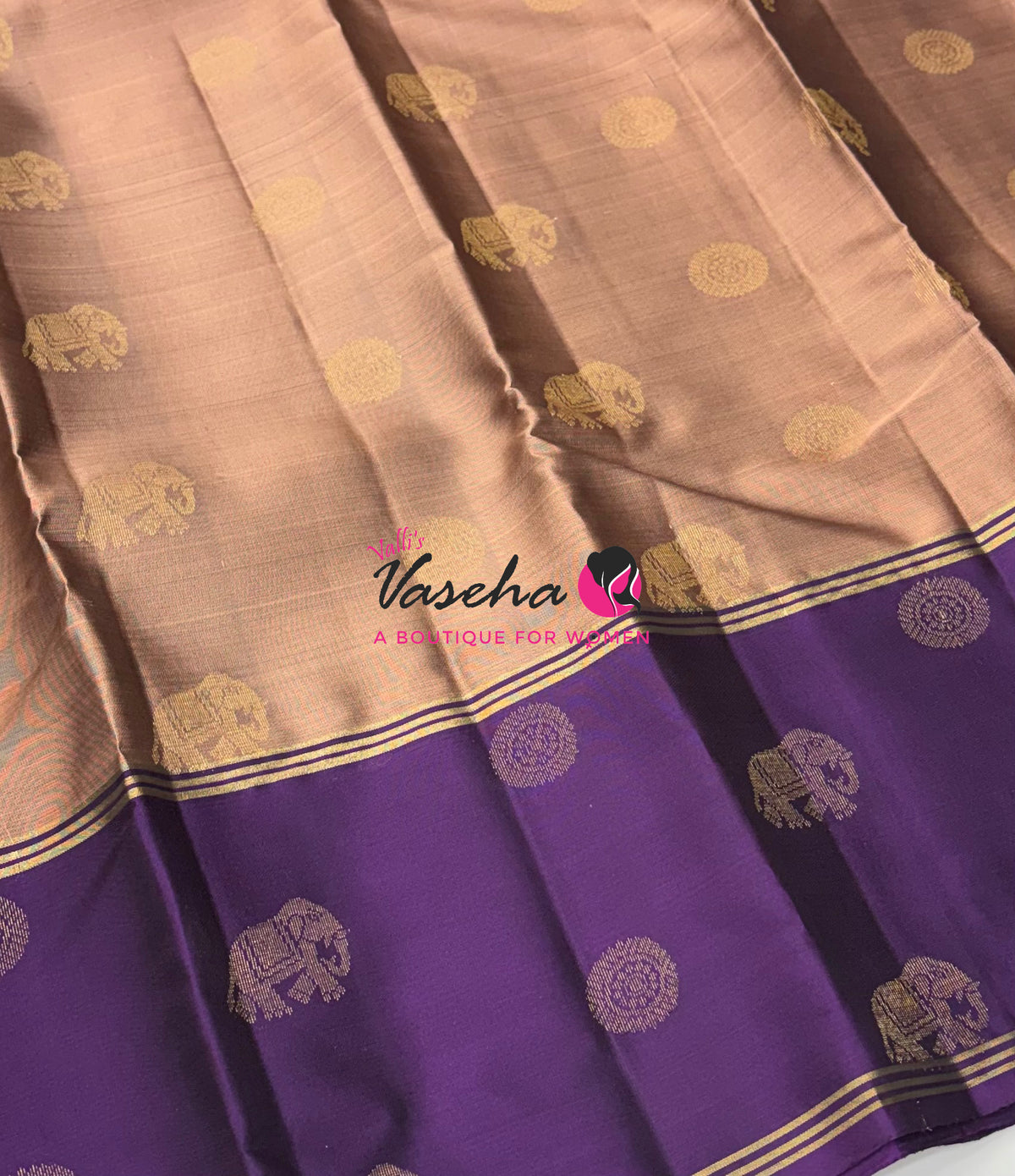 Half Mix - Pure Soft Silk Saree - Long Retta Petta Border with Butta - VVPSS105
