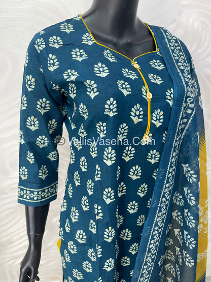 Ready Made - Salwar, Kameez & Duppatta(3pc) - Batik Printed - VVRBS001