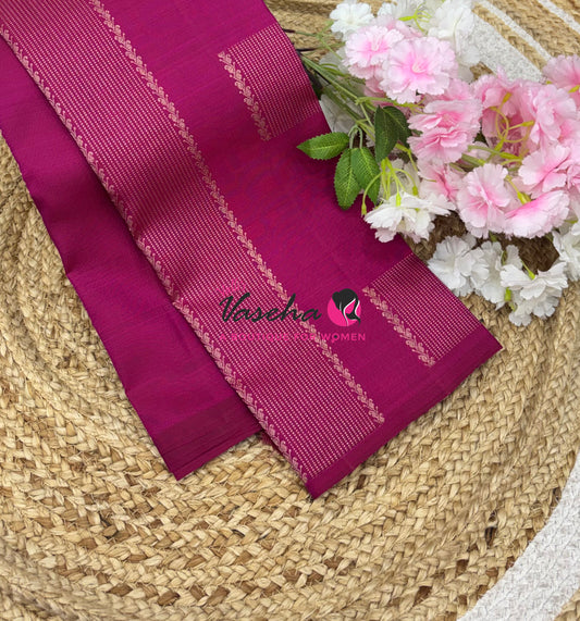 Pure Kanchipuram Silk Saree - Pink Shade - VVPS054