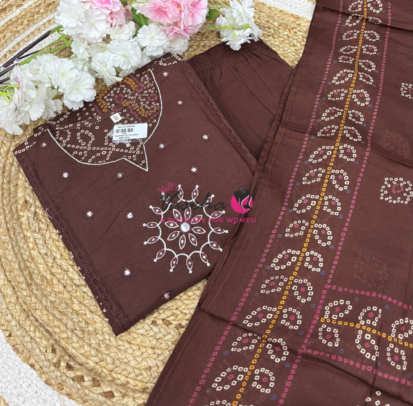 Ready Made | Straight Cut |Salwar, Kameez & Duppatta(3pc)|Cotton |VVRMS020