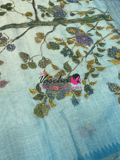 French Knot - Tissue Saree  - VVLFN024