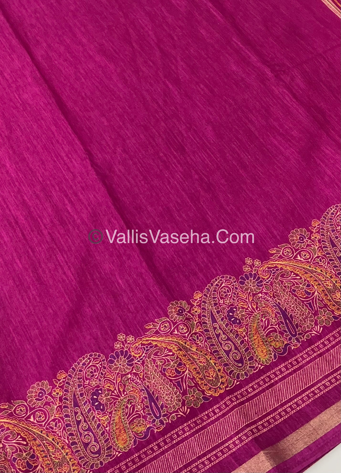 Casual Wear - Fancy Mixed Cotton Dark Purplish pink Shade - VVFMC001