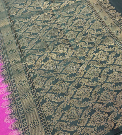 Half Mix - Pure Soft Silk Saree - VVPSS054
