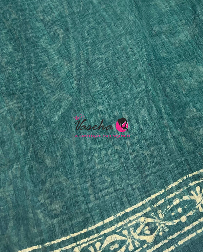 Art Tussar / Art Silk - Green Shade - VVATS002