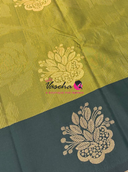 Semi Soft Silk - Green With Green - VVSSS039