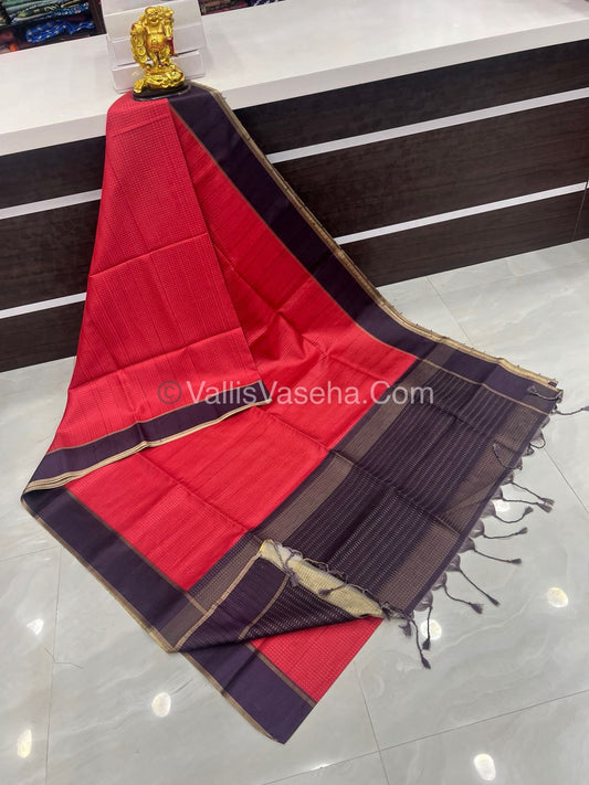 Semi Tussar Silk - Vairavoosi Design - VVSTS037