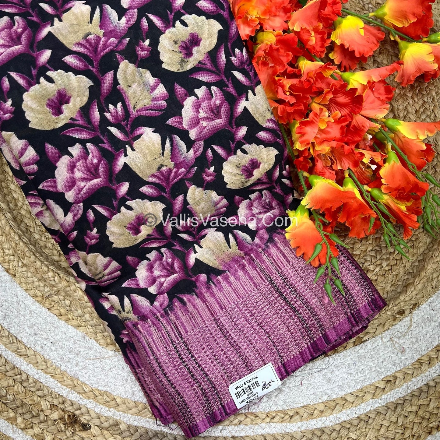30% less - Offer Saree -   Semi Dola Saree - VVDS006