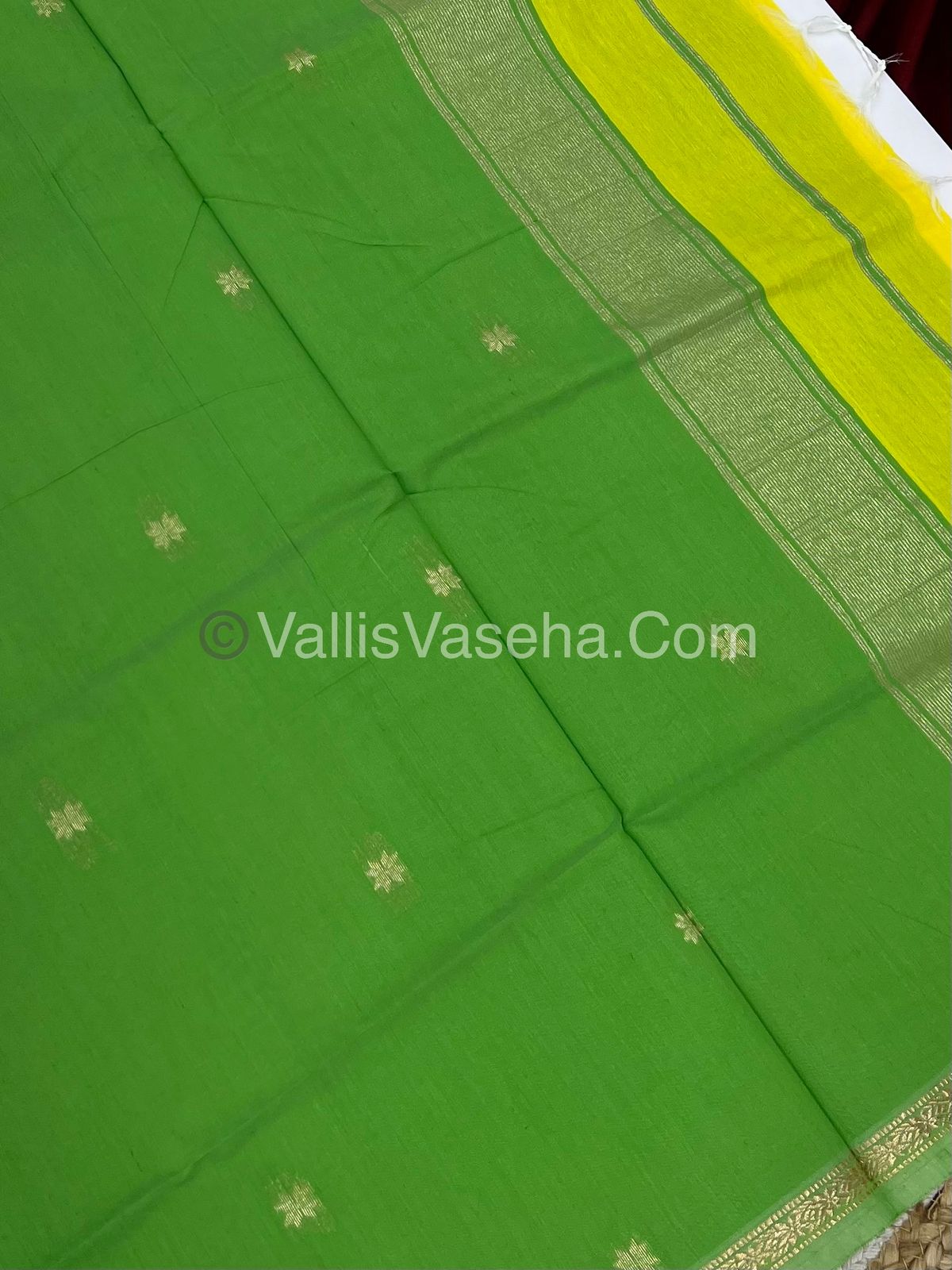 Semi Maheshwari Silk Cotton Saree - VVMSC006