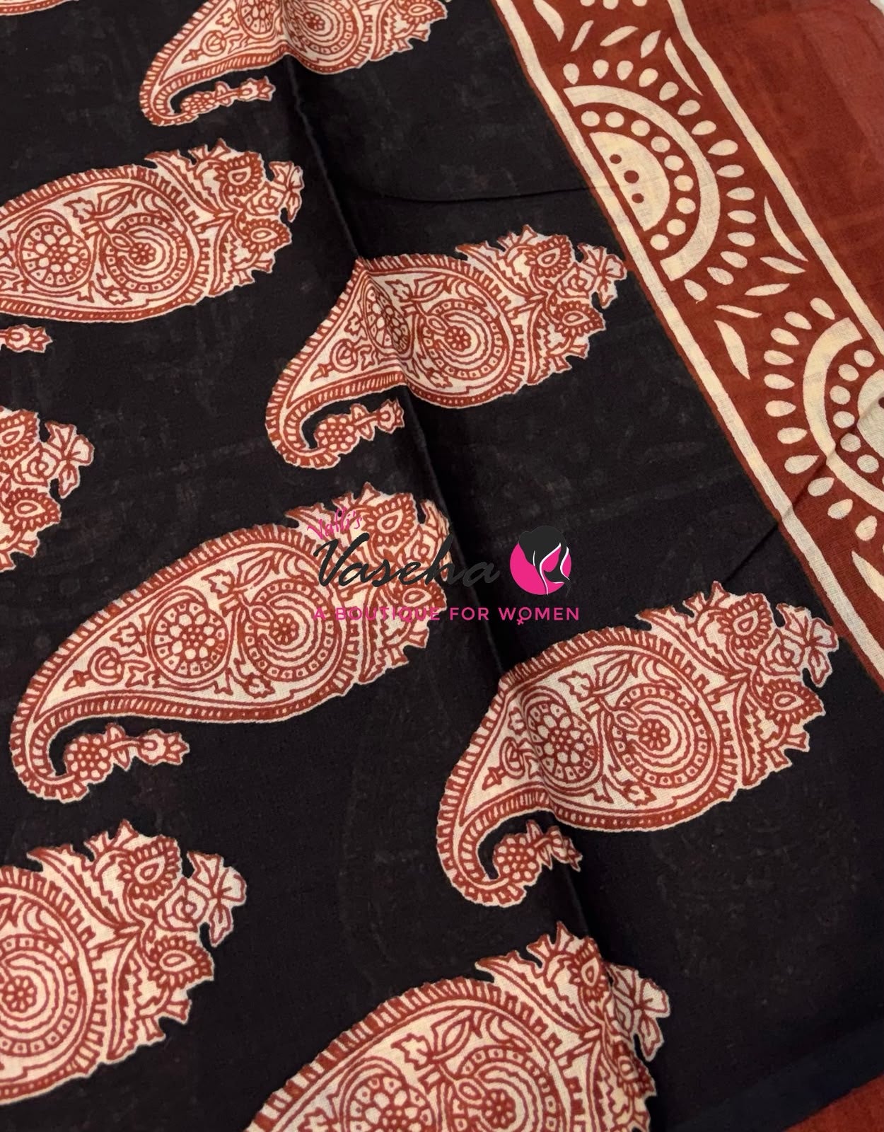 Pure Soft Mul Mul Cotton Sarees - Hand Block Prints - VVMMC011