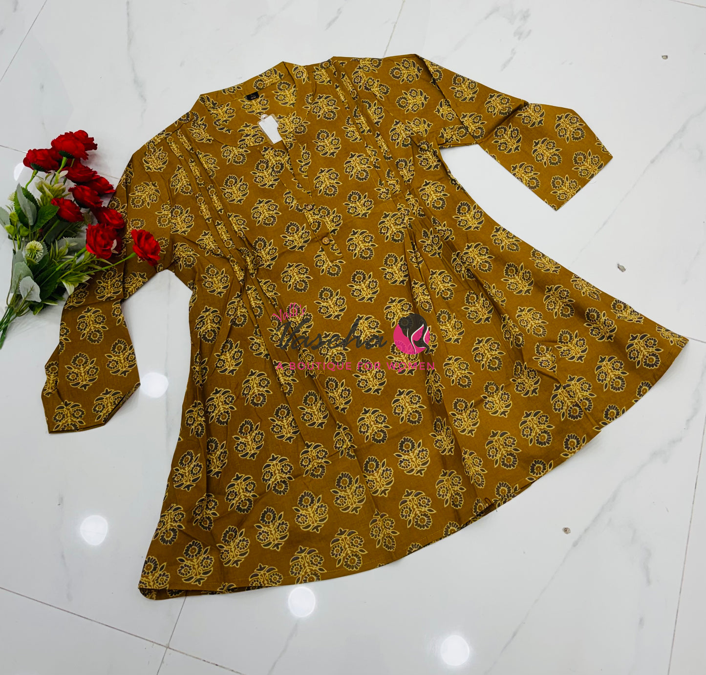 Ready Made - Short Top - Mustard Yellow Color - VVRST001