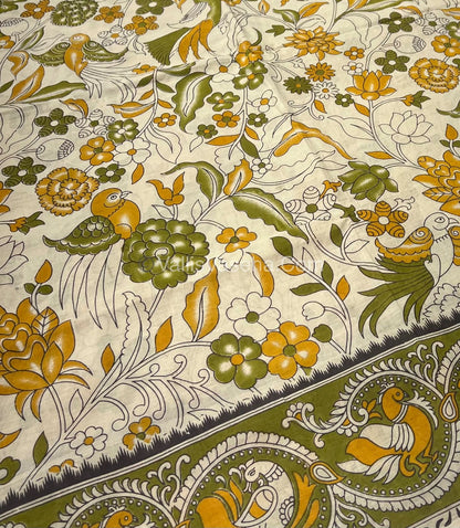Pure Kalamkari Cotton Saree - VVPKC002