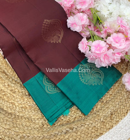 Half Mix - Pure Soft Silk Saree - VVPSS030