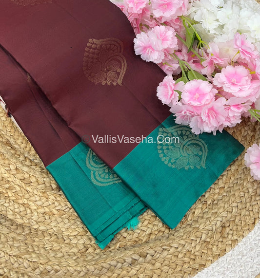 Half Mix - Pure Soft Silk Saree - VVPSS030