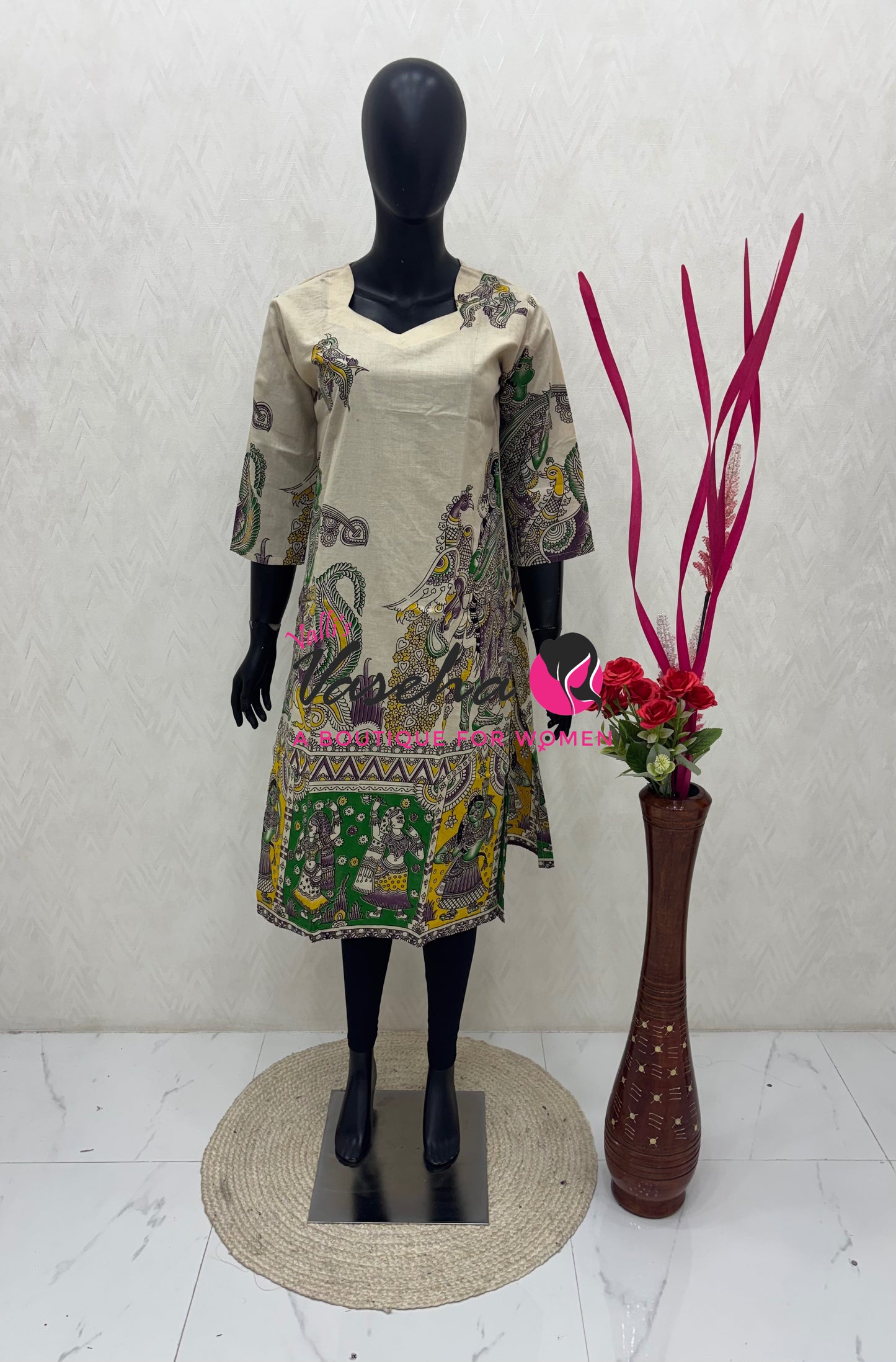 Ready Made - Kalamkari Kurti - VVRKK001