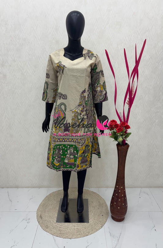 Ready Made - Kalamkari Kurti - VVRKK001