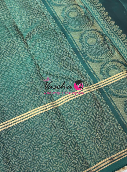Half Mix - Pure Soft Silk Saree - Retta Petta Border - VVPSS154