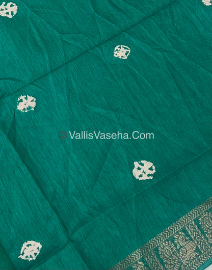 Casual Wear - Fancy Mixed Silk - Green Shade - VVFMS002