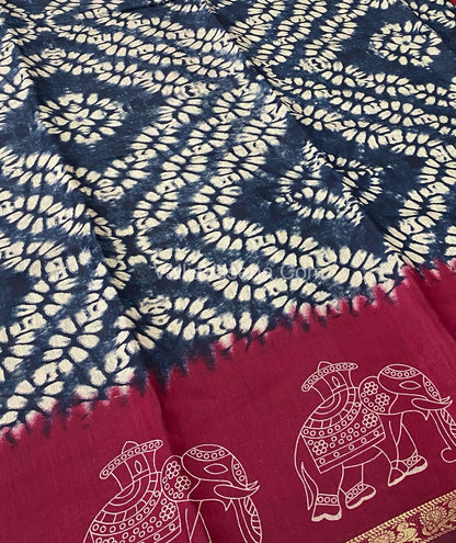 Mangalgiri Silk - Shibori Prints - VVMS002