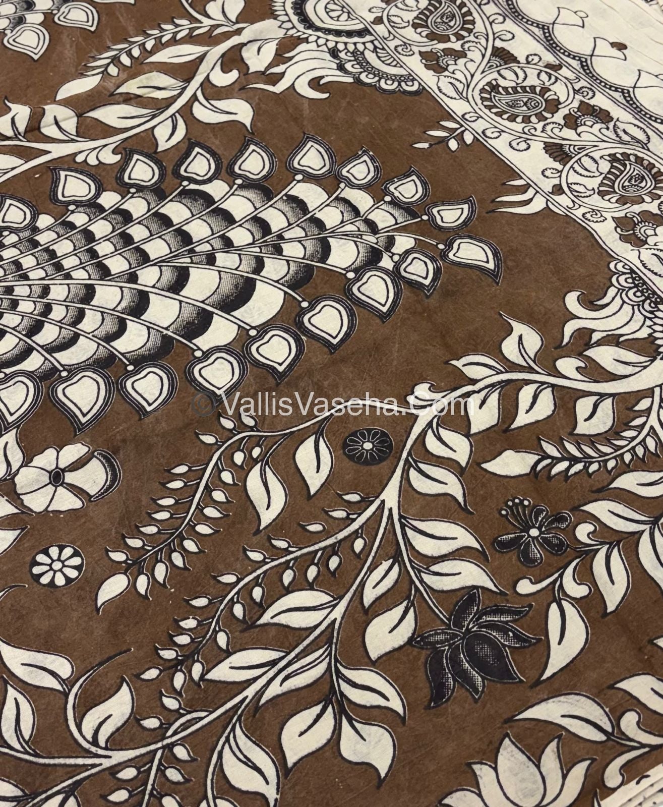 Pure Kalamkari Cotton Saree - VVPKC002
