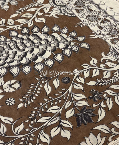 Pure Kalamkari Cotton Saree - VVPKC002