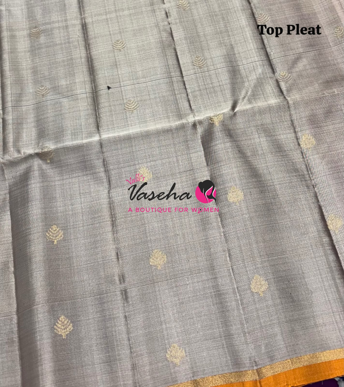 Pure Soft Silk Saree - Partly Pallu -  Half & Half Saree - VVPSS088