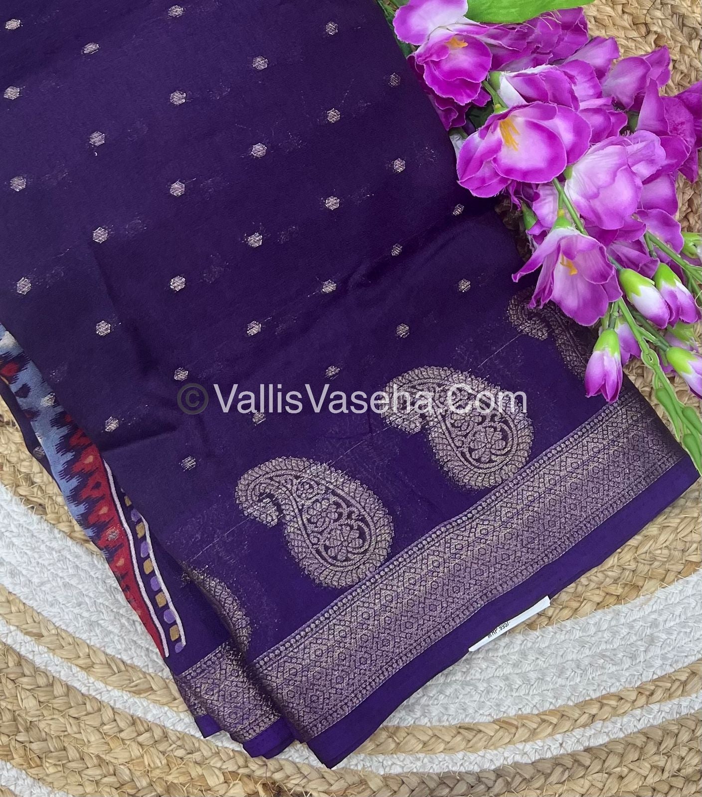 Mashmelow - Chiffon / Georgette Saree - Violetish Purple Shade - VVMMS001