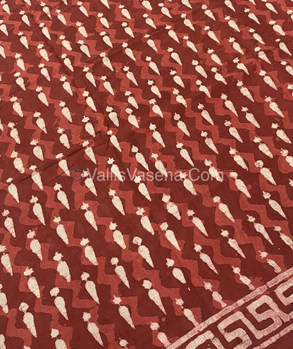 Pure Soft Mul Mul Cotton Sarees - Hand Block Prints - VVMMC003