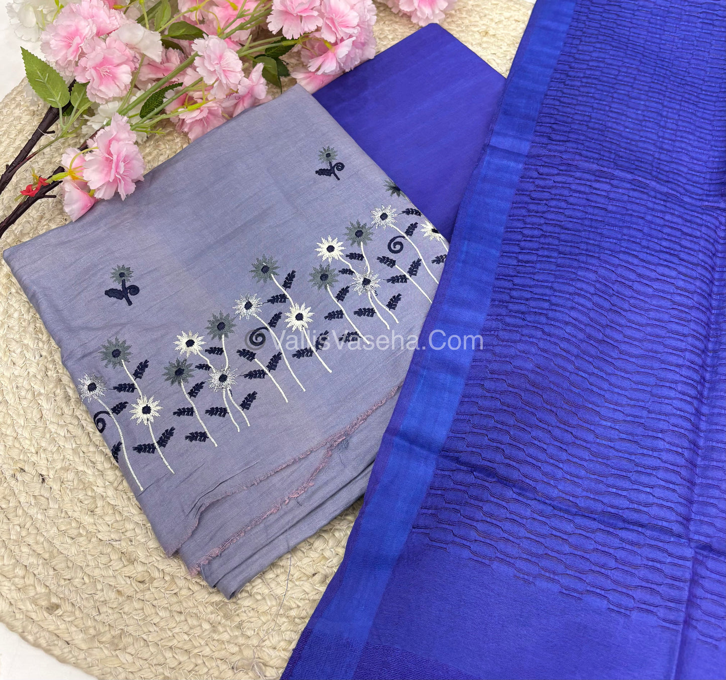 40% less - Offer Unstitched Material - Bhagalpuri Silk Material - VVDUM001